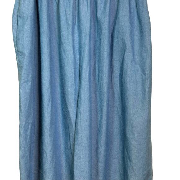 L’atiste By Amy Size XL Mia Chambray Wide Leg Smocked Waist Pants - Picture 4 of 9